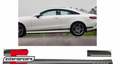 Naljepnice AMG dizajn (mat crna) / MERCEDES Benz C238 Coupe W212 W213 E200 E300 E350 E46 E63 C207 A207, STICKERC238MB