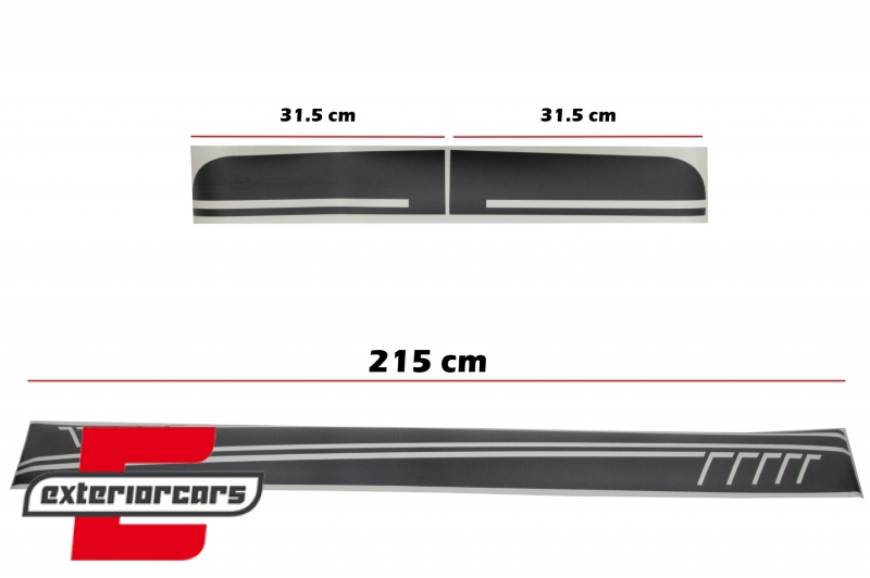 Naljepnice AMG dizajn (mat crna) / MERCEDES Benz C238 Coupe W212 W213 E200 E300 E350 E46 E63 C207 A207, STICKERC238MB