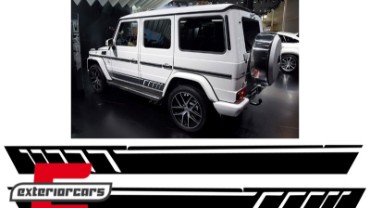 Naljepnice AMG dizajn (mat crna) / MERCEDES G-klasa W463 (1989-2017), STICKERW463MB