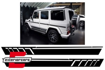 Naljepnice AMG dizajn (mat crna) / MERCEDES G-klasa W463 (1989-2017), STICKERW463MB