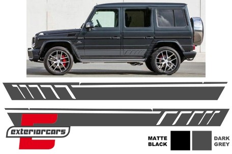 Naljepnice AMG dizajn (tamno siva) / Mercedes G-klasa W463 (1989-2017), STICKERW463DG
