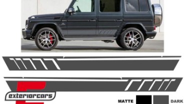 Naljepnice AMG dizajn (tamno siva) / Mercedes G-klasa W463 (1989-2017), STICKERW463DG