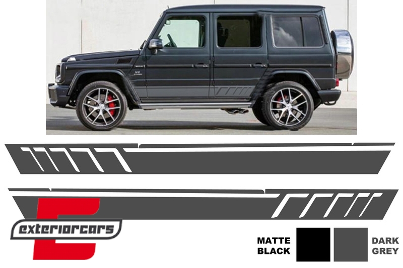 Naljepnice AMG dizajn (tamno siva) / Mercedes G-klasa W463 (1989-2017), STICKERW463DG