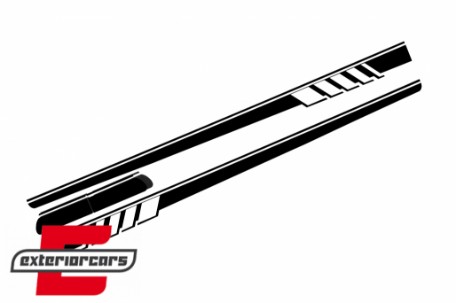 Naljepnice C63 AMG dizajn (piano crna) / Mercedes C-klasa C205 Coupe A205 Cabrio (2014-2020), STICKERC205PB