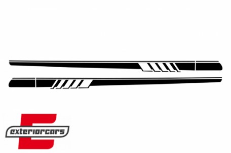 Naljepnice C63 AMG dizajn (piano crna) / Mercedes C-klasa C205 Coupe A205 Cabrio (2014-2020), STICKERC205PB
