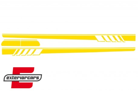 Naljepnice C63 AMG dizajn (žuta) / MERCEDES C-klasa C205 Coupe A205 Cabrio (2014-2020), STICKERC205YE