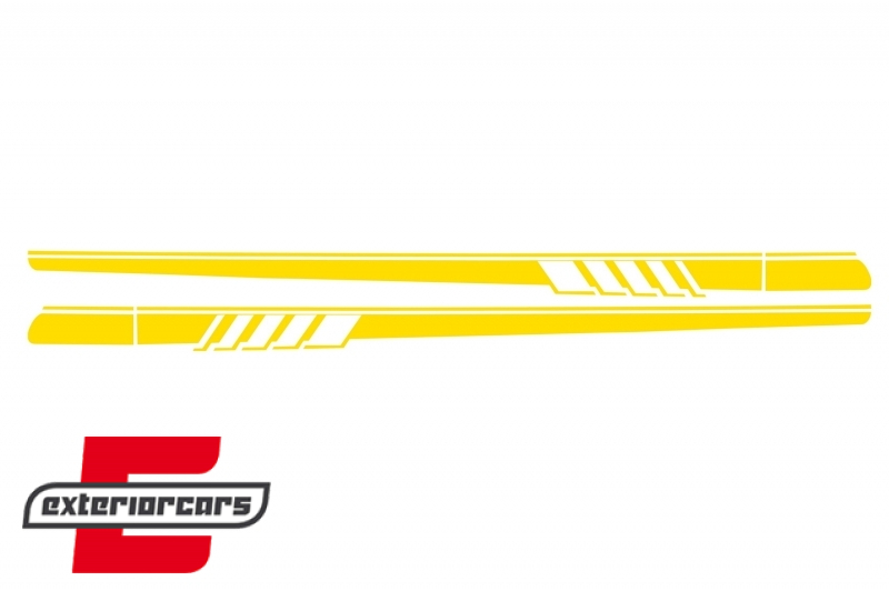 Naljepnice C63 AMG dizajn (žuta) / MERCEDES C-klasa C205 Coupe A205 Cabrio (2014-2020), STICKERC205YE