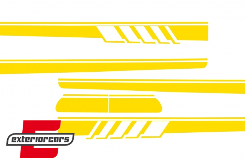 Naljepnice C63AMG Edition 1 dizajn / MERCEDES C-klasa C205 Coupe A205 Cabrio (2014-2020), COSTICKERC205YE