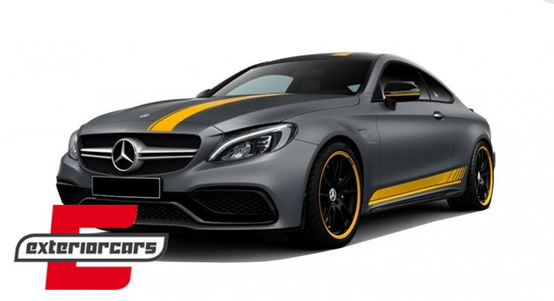 Naljepnice C63AMG Edition 1 dizajn / MERCEDES C-klasa C205 Coupe A205 Cabrio (2014-2020), COSTICKERC205YE