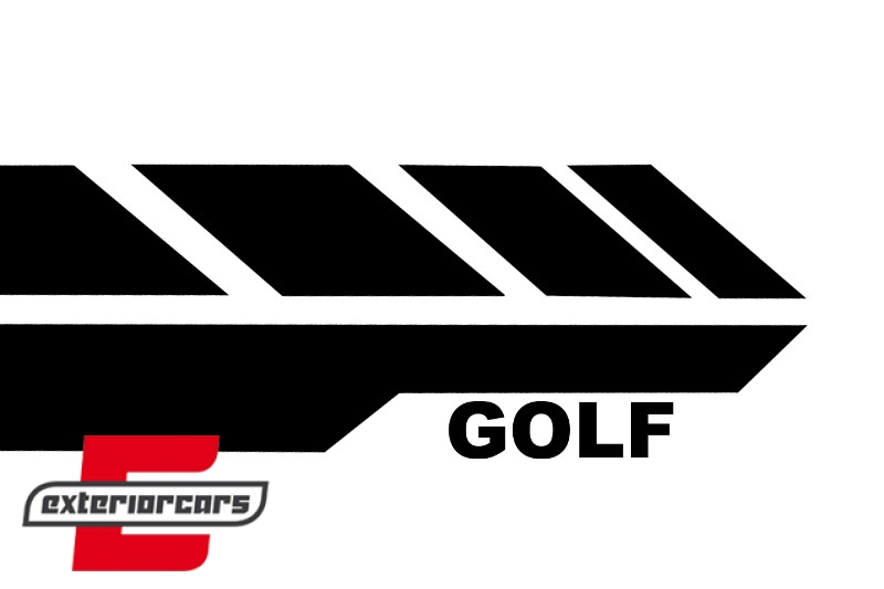 Naljepnice (crna) / VW Golf 5 6 7 V VI VII (2003-2020), STICKERVWG5B