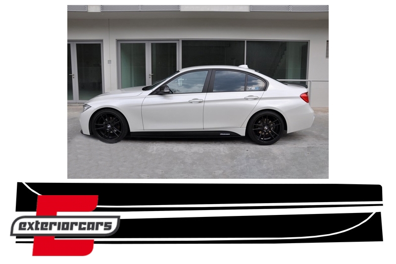 Naljepnice M-Performance dizajn (mat crna) / BMW serije 3 F30 F31 (2011-2019), STICKERF30MB