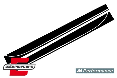 Naljepnice M-Performance dizajn (mat crna) / BMW serije 3 F30 F31 (2011-2019), STICKERF30MB