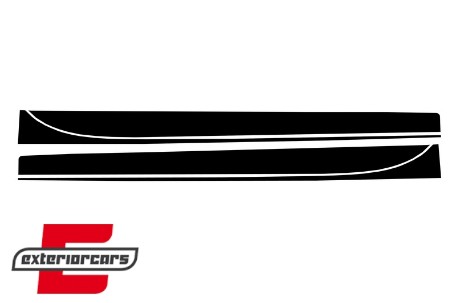 Naljepnice M-Performance dizajn (mat crna) / BMW serije 3 F30 F31 (2011-2019), STICKERF30MB