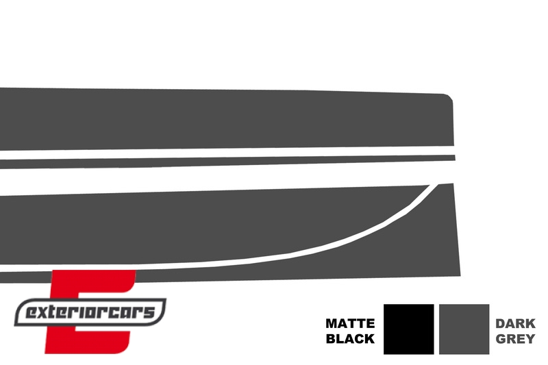 Naljepnice M-Performance dizajn (tamno siva) / BMW serije 3 F30 F31 (2011-2019), STICKERF30DG
