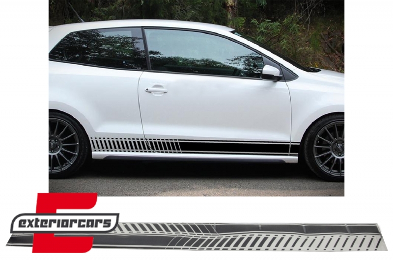 Naljepnice (mat crna) / VW POLO Golf 5 6 7 V VI VII (2003-2020), STICKERVWPOMB