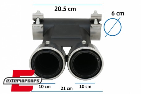 Nastavak auspuha (chrome) / Porsche 718 Cayman Boxster 982 (2016-), TY-PO718