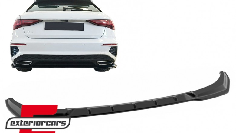 Nastavak stražnjeg branika (piano crna) / Audi A3 8Y S-Line (2020-2024) Sportback, RBSAUA38Y