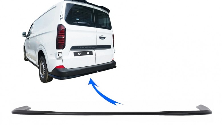 Nastavak stražnjeg branika (piano crna) / Ford Transit Custom Mk3 Tourneo Mk3 (2024-) / VW T7 (bez blatobrana), RBSVWT7WM