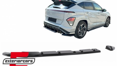 Nastavak stražnjeg branika (piano crna) / Hyundai KONA N-Line Mk2 (2023-), RBSHYKMK2