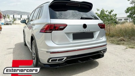 Nastavak stražnjeg branika (piano crna) / VW Tiguan II Mk2 R/ R Line Facelift (2020-2023), RBSVWTIRL