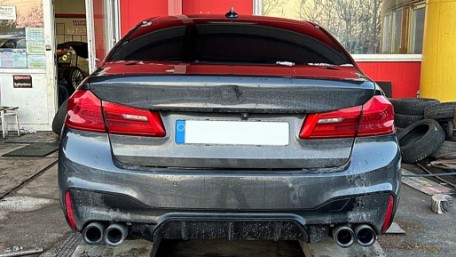 Nastavci auspuha 540i dizajn (crna) / BMW serije 5 G30 G31 G38 (2016-2020) serije 6 G32 (2016-2020), TY-BM5SG30B