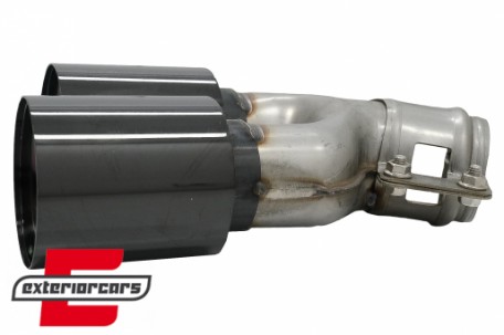 Nastavci auspuha 540i dizajn (crna) / BMW serije 5 G30 G31 G38 (2016-2020) serije 6 G32 (2016-2020), TY-BM5SG30B
