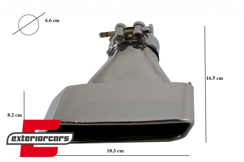 Nastavci auspuha 550i V8 LCI dizajn (chrome) / BMW serije 5 F10 F11 F18 limuzina karavan (2011-2017), TY-D047A
