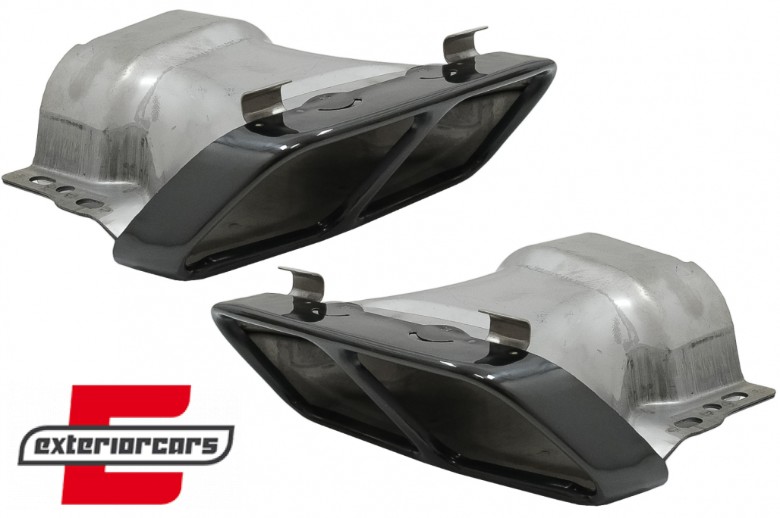 Nastavci auspuha A45 CLA45 AMG dizajn (crna) / Mercedes A-klasa W176 (2012-2018) CLA W117 C117 (2012-2018), TY-W176-A45B