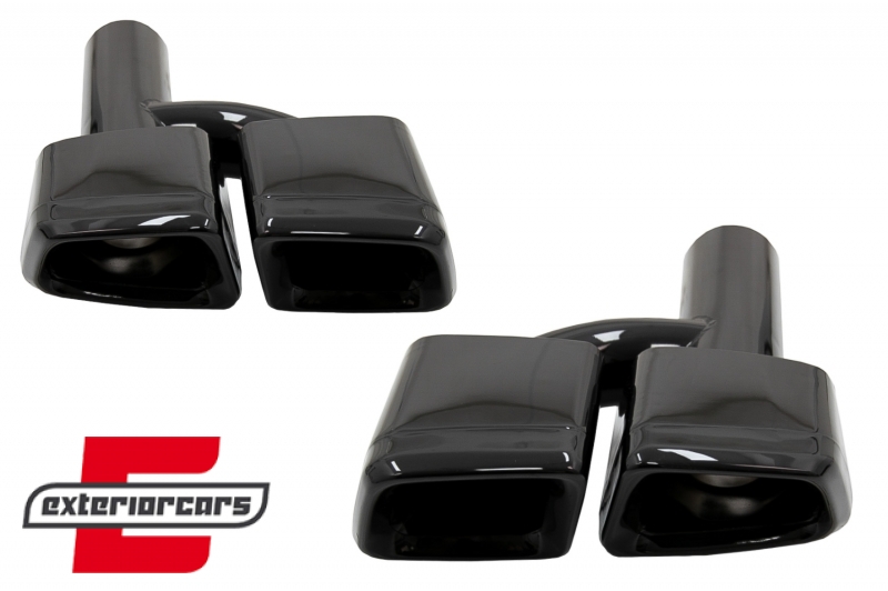 Nastavci auspuha AMG dizajn (black edition) / Mercedes W221 W164 W166 W212 W218 S-klasa E-klasa CLS ML, TY-E63NB