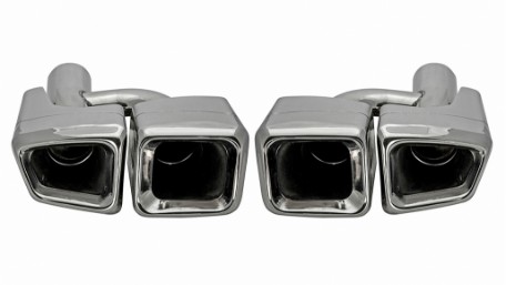 Nastavci auspuha AMG dizajn (chrome) / Mercedes C-klasa E-klasa S-klasa CLS SL SLK W204 W211 W221 W219 E63 W212, TY-D001N2