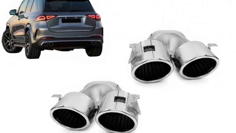 Nastavci auspuha AMG dizajn (chrome) / Mercedes GLE W167 GLE Coupe C167 AMG GT 4-vrata X290, GCP-16752