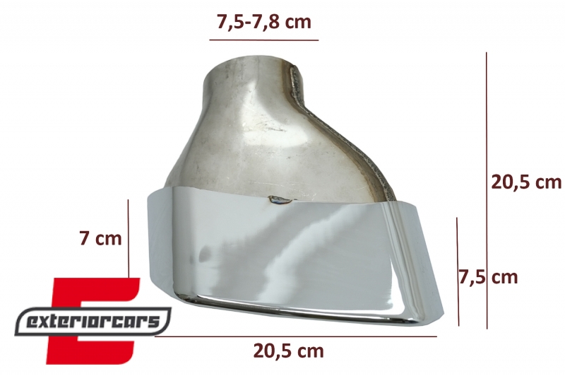 Nastavci auspuha M paket dizajn (chrome) / BMW serije 5 G30 G31 (2017-2023) F10 F11 (2010-2017) serije 6 G32 (2017-), TY-BM530S