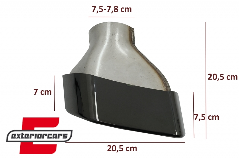 Nastavci auspuha M paket dizajn (crna) / BMW serije 5 G30 G31 (2017-2023) F10 F11 (2010-2017) serije 6 G32 (2017-2023), TY-BM530B