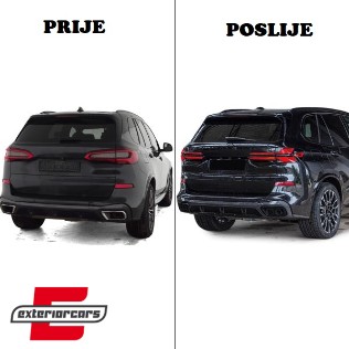 Nastavci auspuha M-Performance dizajn (crna) / BMW X5 G05 X6 G06 X7 G07 (2018-), 41572