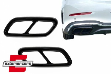 Nastavci auspuha-okviri AMG dizajn (piano crna) / Mercedes C-klasa W206 S206 Sport Line (2021-), MTMBW206