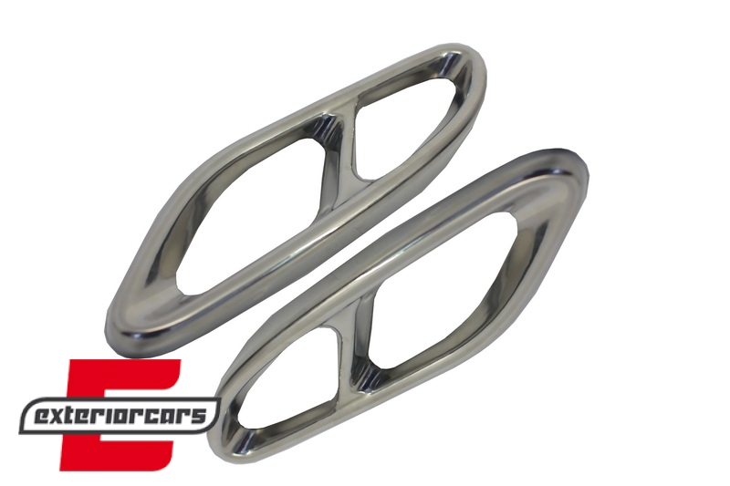 Nastavci auspuha - poklopci AMG Sport dizajn (chrome) / Mercedes C-klasa W205 S65 E65 GLE W166 X166 GLC W253, MTMBAMG