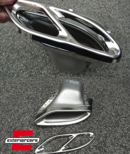 Nastavci auspuha - poklopci AMG Sport dizajn (chrome) / Mercedes C-klasa W205 S65 E65 GLE W166 X166 GLC W253, MTMBAMG
