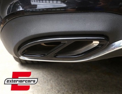 Nastavci auspuha - poklopci Sport AMG dizajn (crna) / MERCEDES C-klasa W205 S65 E65 GLE W166 X166 GLC W253, MTMBAMGB