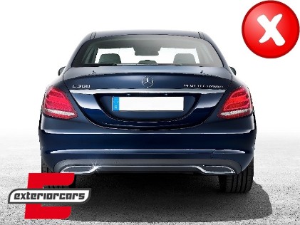 Nastavci auspuha - poklopci Sport AMG dizajn (crna) / MERCEDES C-klasa W205 S65 E65 GLE W166 X166 GLC W253, MTMBAMGB