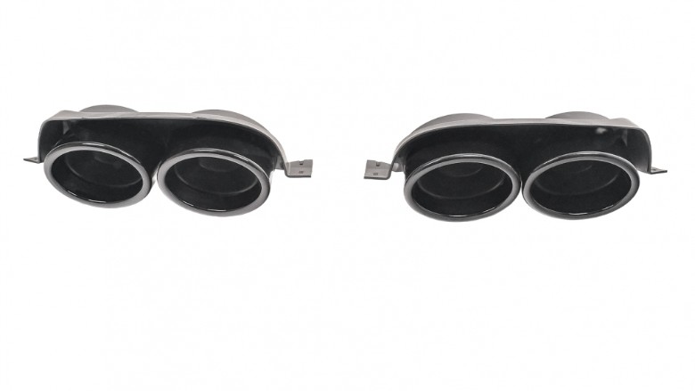 Nastavci auspuha R dizajn (crna) / VW Golf 7 7.5 (2012-2020), TY-VWG75RB