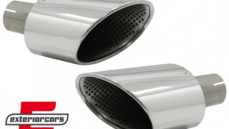 Nastavci auspuha RS dizajn (chrome) / Audi A4 B9 (2016-2019) A5 F5 (2017-2019), TY-AUA4B9