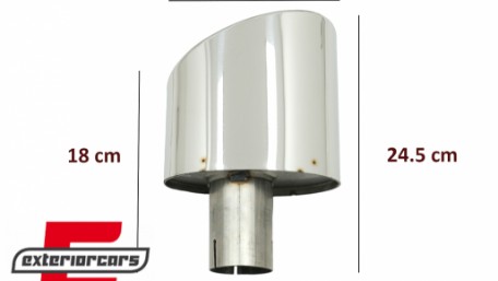 Nastavci auspuha RS dizajn (chrome) / Audi A4 B9 (2016-2019) A5 F5 (2017-2019), TY-AUA4B9