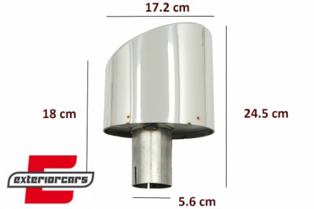 Nastavci auspuha RS dizajn (chrome) / Audi A4 B9 (2016-2019) A5 F5 (2017-2019), TY-AUA4B9