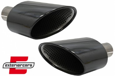 Nastavci auspuha RS dizajn (crna) / Audi A4 B9 (2016-2019) A5 F5 (2017-2019), TY-AUA5F5