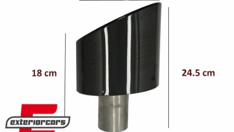 Nastavci auspuha RS dizajn (crna) / Audi A4 B9 (2016-2019) A5 F5 (2017-2019), TY-AUA5F5