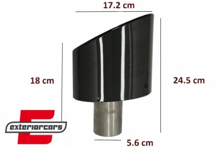 Nastavci auspuha RS dizajn (crna) / Audi A4 B9 (2016-2019) A5 F5 (2017-2019), TY-AUA5F5