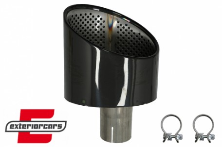 Nastavci auspuha RS dizajn (crna) / Audi A4 B9 (2016-2019) A5 F5 (2017-2019), TY-AUA5F5