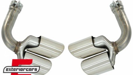 Nastavci auspuha S-dizajn (chrome) / Porsche Cayenne 9Y0 SUV 3.0 (2018-), TY-D058