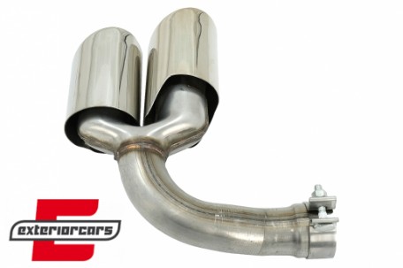 Nastavci auspuha S-dizajn (chrome) / Porsche Cayenne 9Y0 SUV 3.0 (2018-), TY-D058