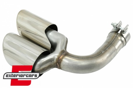 Nastavci auspuha S-dizajn (chrome) / Porsche Cayenne 9Y0 SUV 3.0 (2018-), TY-D058